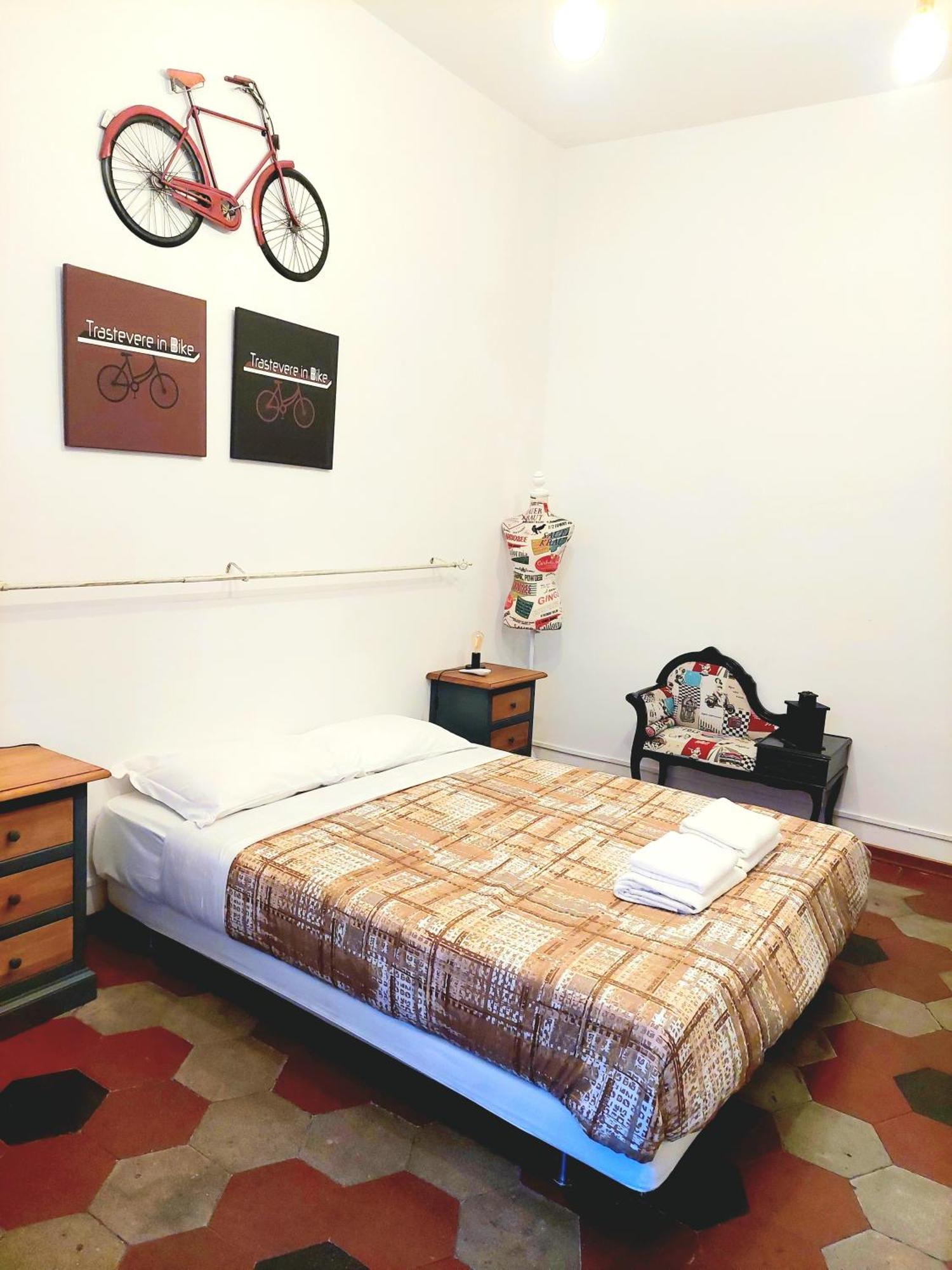 Trastevere In Bike - Con Wi-Fi E Ac 로마 외부 사진